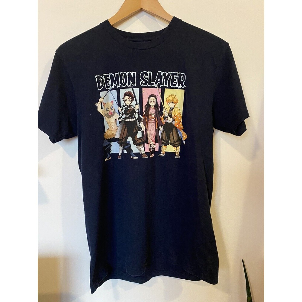 Demon Slayer Black Anime Character Unisex T Shirt Size Small